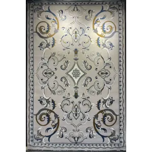 سجاد تركي جود نقش فرنسي 39207A رصاصي فاتح مقاس  400*600