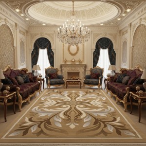 سجاد المصممين لارا تركي 42762A بيج بني مقاس 100*200