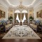 سجاد المصممين لارا تركي 42762A كريم سماوي مقاس 80*150