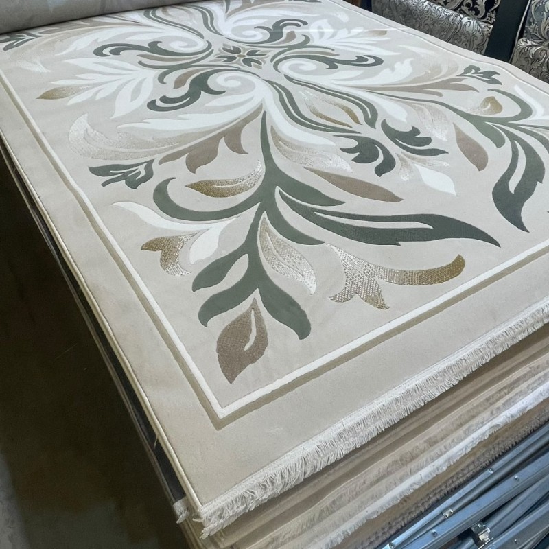 سجاد المصممين لارا تركي 42762A كريم اخضر مقاس 400*500 سجاد المصممين لارا تركي 42762A كريم اخضر مقاس 400*500