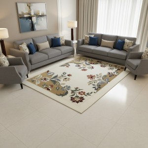 سجاد المصممين مايسترو تركي OL424A ابيض مقاس 400*500