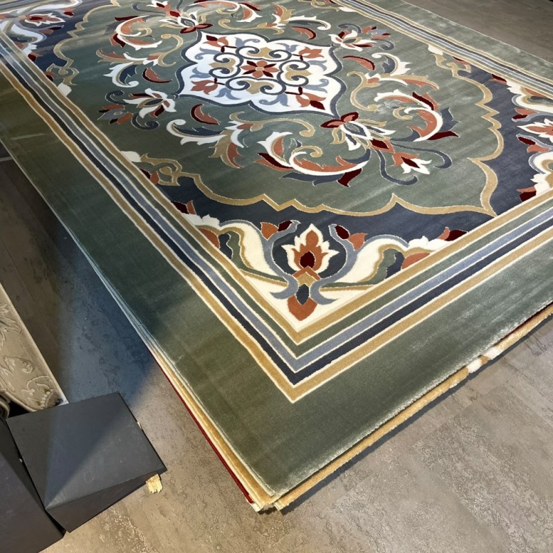 سجاد المصممين مايسترو تركي OL427A اخضر مقاس 100*200