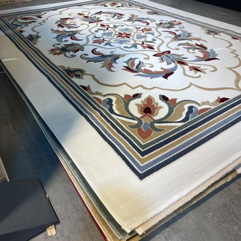 سجاد المصممين مايسترو تركي OL427A ابيض مقاس 200*300 سجاد المصممين مايسترو تركي OL427A ابيض مقاس 200*300