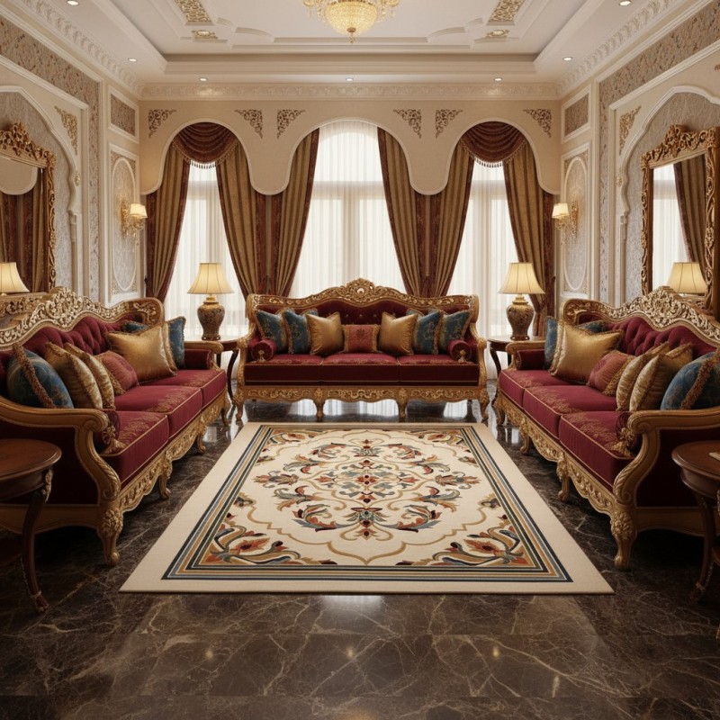سجاد المصممين مايسترو تركي OL427A ابيض مقاس 200*300 سجاد المصممين مايسترو تركي OL427A ابيض مقاس 200*300