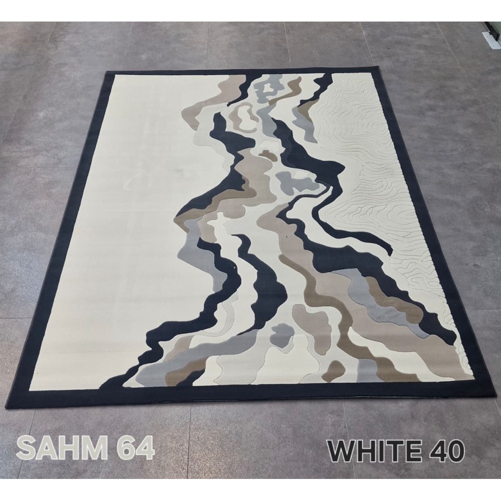 Turkish rug sahm N0364B JR4 82 white size 80*150