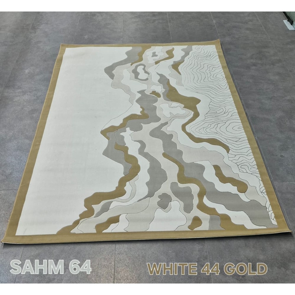 Turkish rug sahm N0364B JR2 84 white 44 golden size 80*150