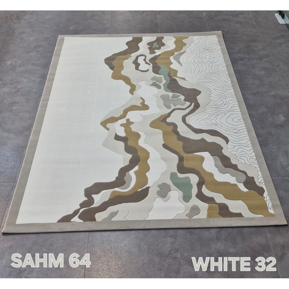 Turkish rug sahm N0364B JR2 87 white 32 size 80*150