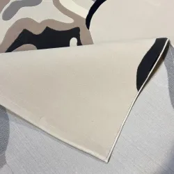 سجاد تركي سهم F0750A كريم اسود مقاس 80*150