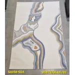 سجاد تركي سهم F0750A ابيض سماوي مقاس 100*300