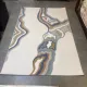 سجاد تركي سهم F0750A ابيض سماوي مقاس 80*150