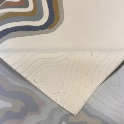 سجاد تركي سهم F0750A ابيض سماوي مقاس 80*150