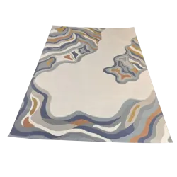 سجاد تركي سهم 0C992A ابيض سماوي مقاس 400*600