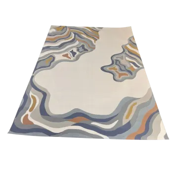 سجاد تركي سهم 0C992A ابيض سماوي مقاس 400*600
