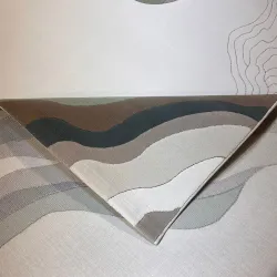 سجاد تركي سهم 0C992A ابيض رصاصي مقاس 80*150