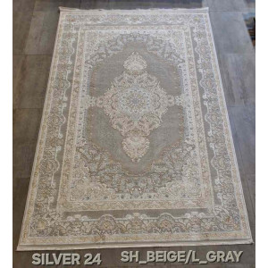 سجاد تركي سيلفر 24 بيج رصاصي فاتح مقاس 400*500