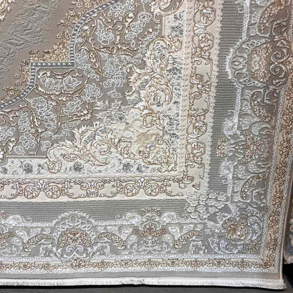 سجاد تركي سيلفر 24 بيج رصاصي فاتح مقاس 400*500