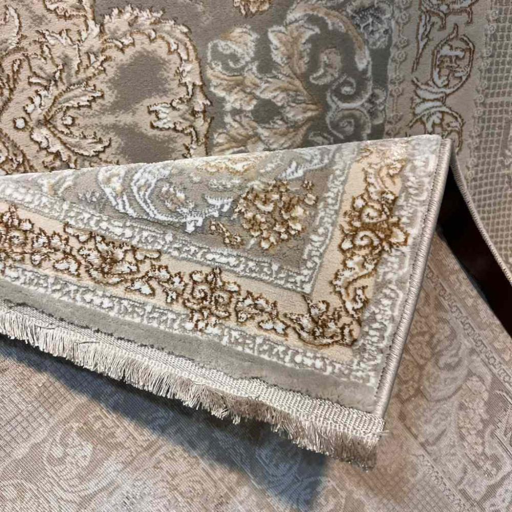 سجاد تركي سيلفر 24 رصاصي فاتح مقاس 80*150