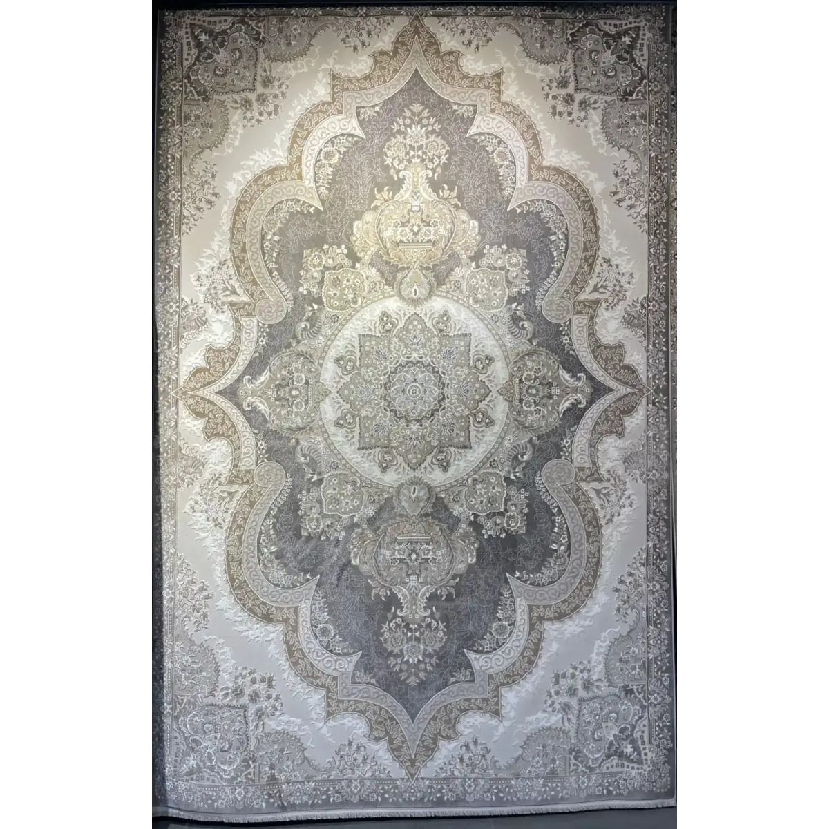 سجاد فيرونا تركي كلاسيك N485A رصاصي غامق مقاس 400*400