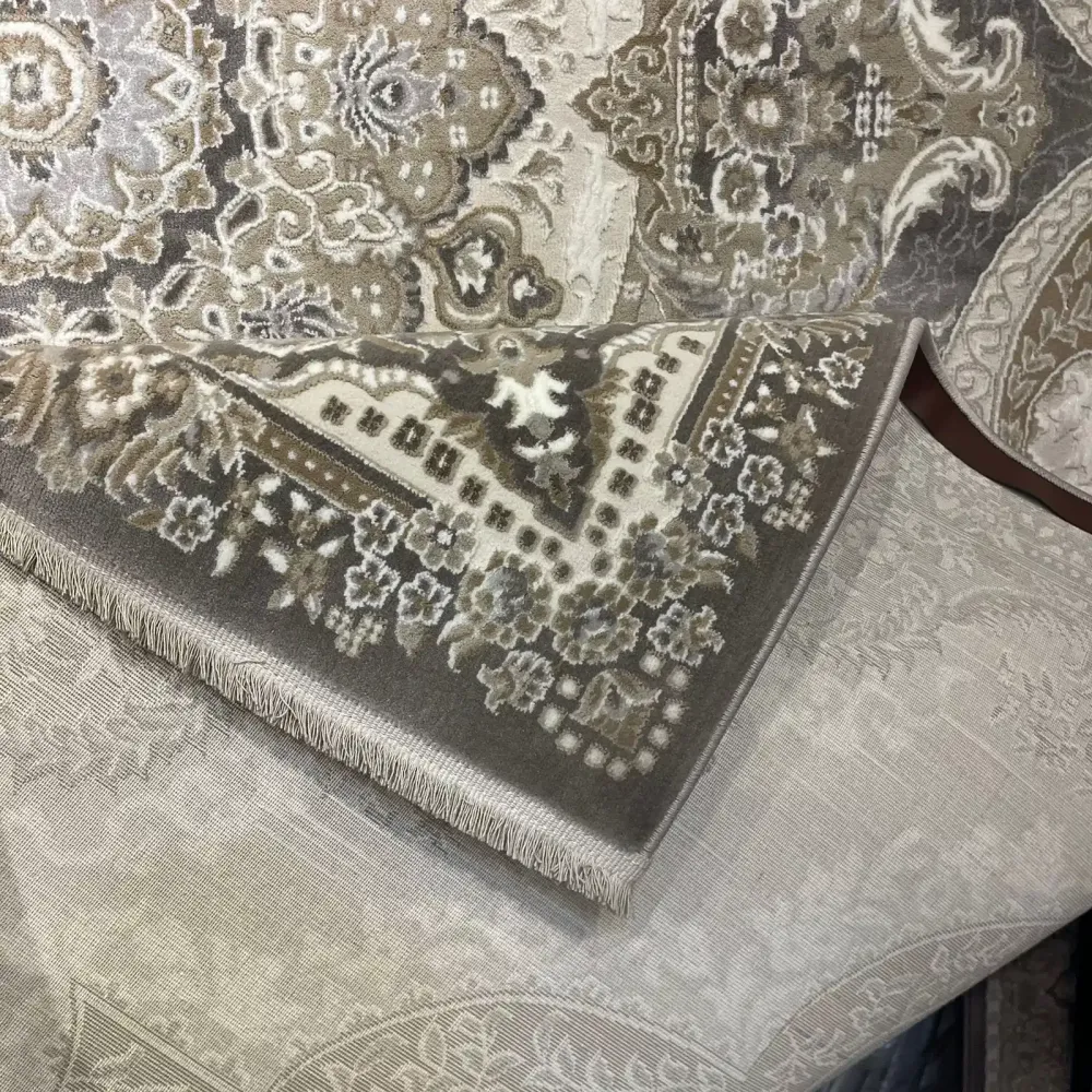 سجاد فيرونا تركي كلاسيك N485A رصاصي غامق مقاس 500*600