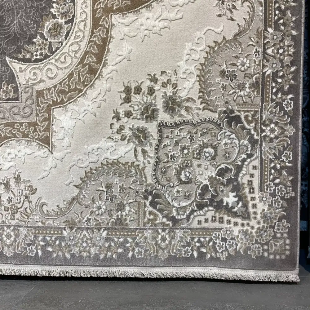 سجاد فيرونا تركي كلاسيك N485A رصاصي غامق مقاس 500*600