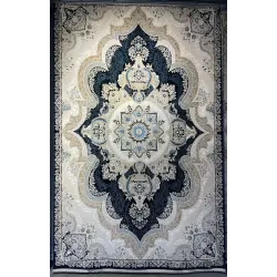 سجاد فيرونا تركي كلاسيك N485A كحلي دائري مقاس 200*200