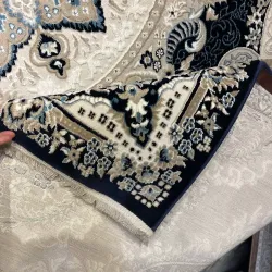 سجاد فيرونا تركي كلاسيك N485A كحلي دائري مقاس 200*200