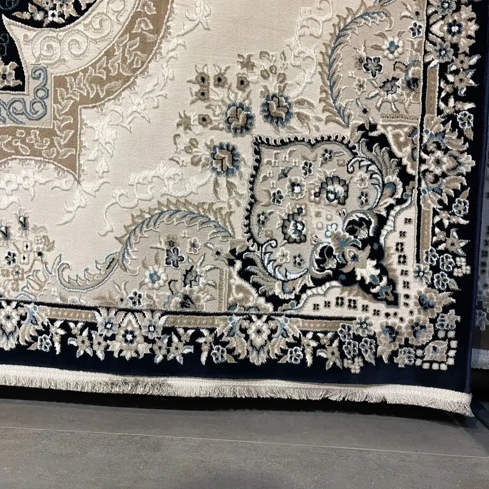 سجاد فيرونا تركي كلاسيك N485A كحلي دائري مقاس 200*200