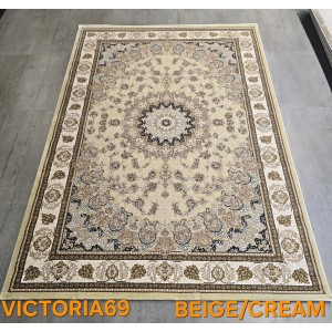 Turkish Victoria rug F269A beige size 400*400