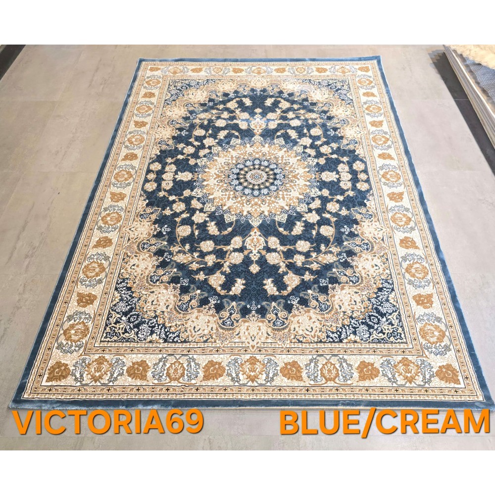 Turkish Victoria rug F269A blue size 50*80