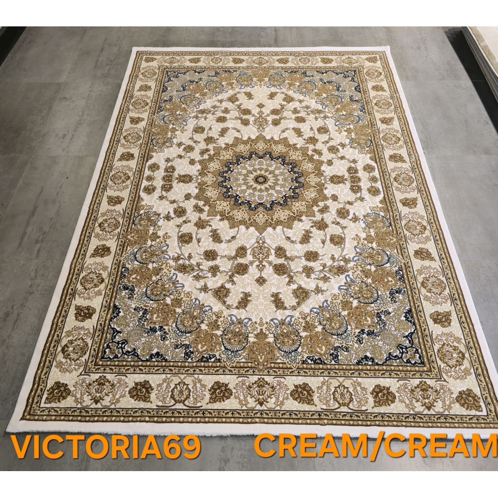 Turkish Victoria rug F269A cream size 200*300