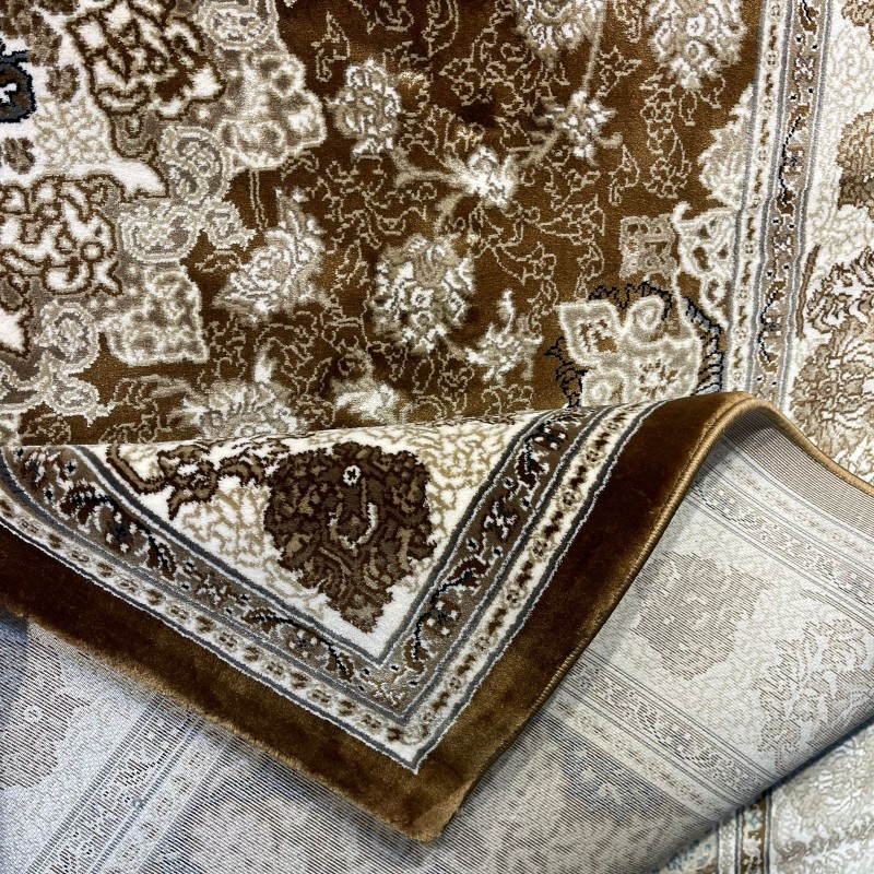 سجاد تركي فكتوريا F269A بني فاتح مقاس 100*400