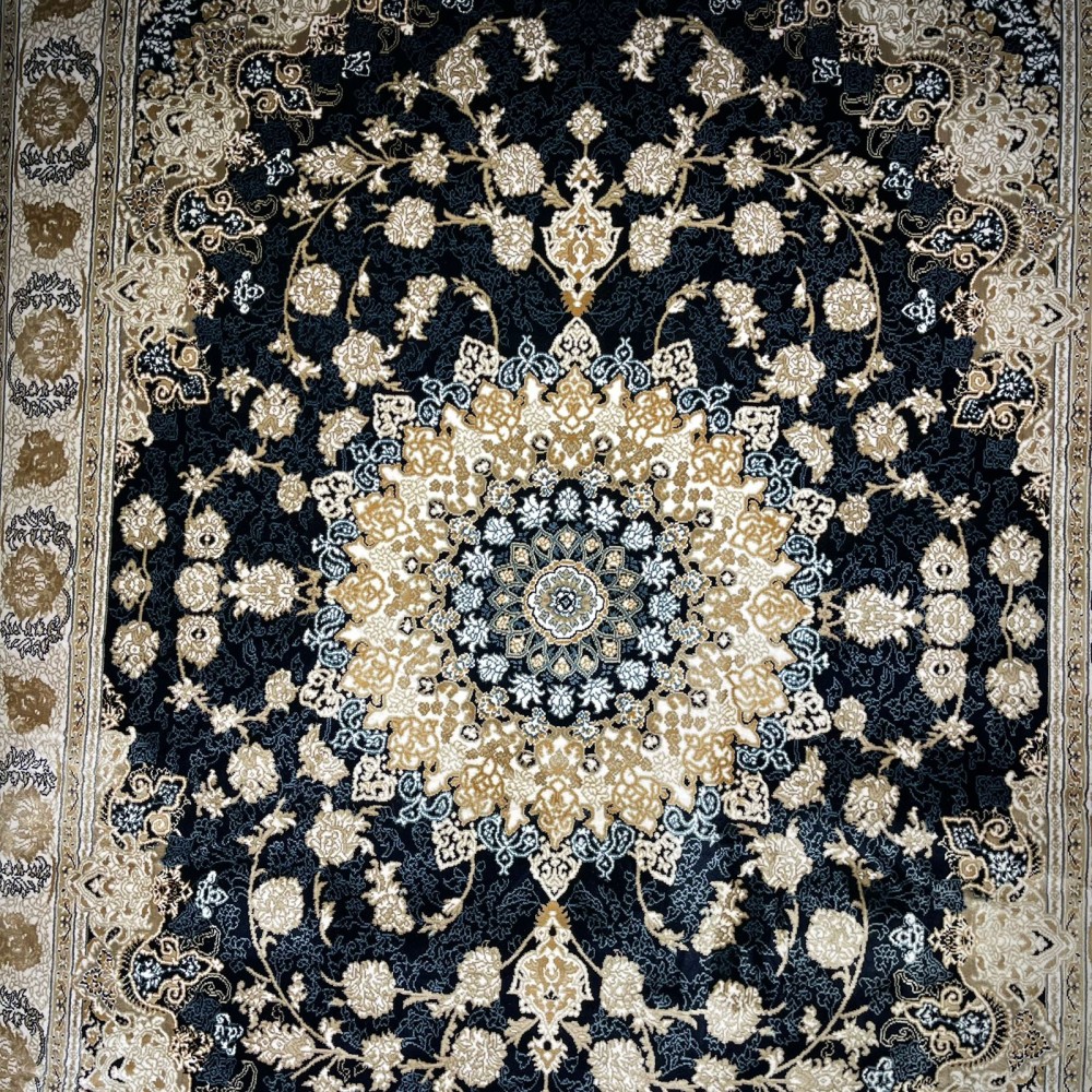 Turkish Victoria rug F269A navy size 250*350