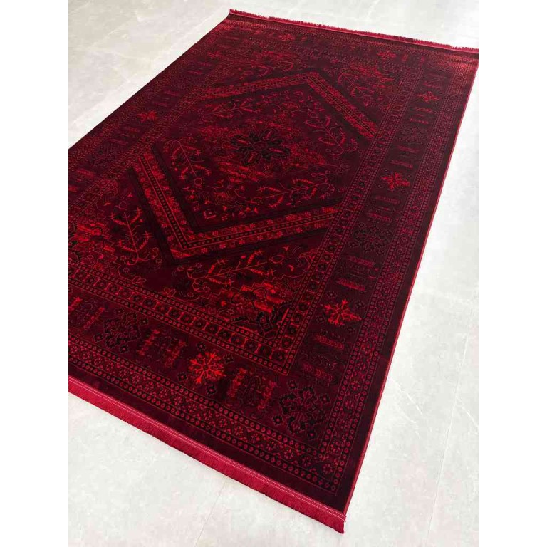 سجاد اف اي جي تركي 1006 بخارى افغاني احمر مقاس 100*200