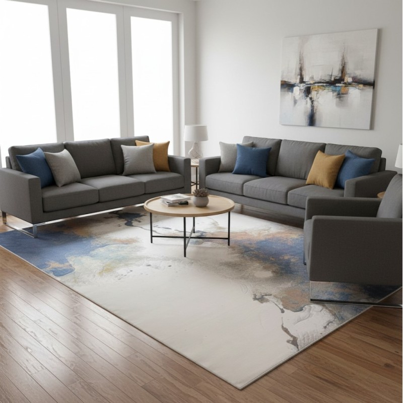 سجاد الفن تركي D0651A سماوي مقاس 300*400