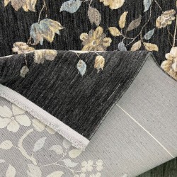 سجاد بوهيمي تركي مود J555AE انتراسيت مقاس 150*220