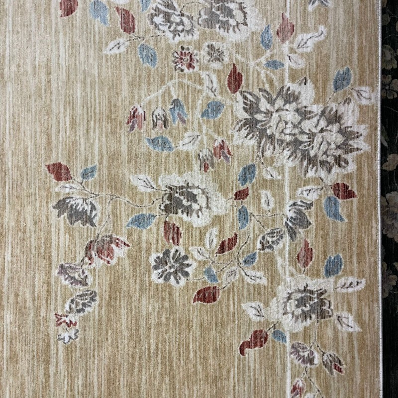 سجاد بوهيمي تركي مود J555AE رملي مقاس 400*500