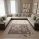 سجاد مود بوهيمي تركي J593AC بني مقاس 80*150