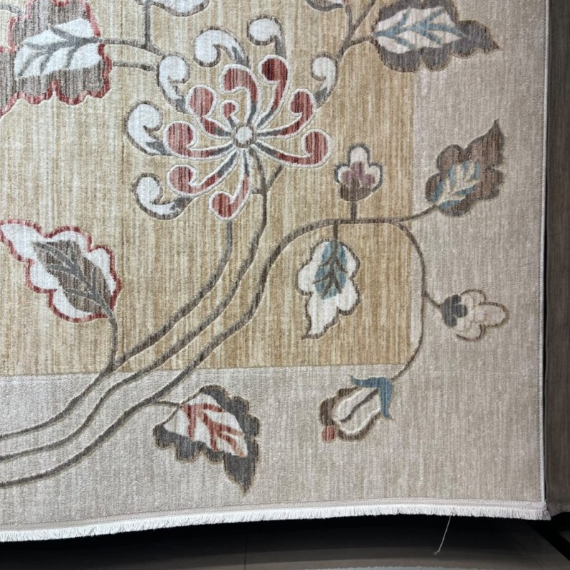 سجاد مود بوهيمي تركي J593AC رملي مقاس 250*350