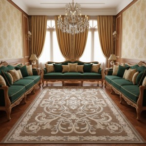 سجاد اويال تركي 9661D بني مقاس 150*220