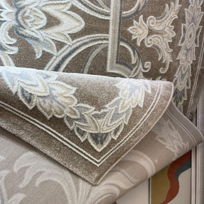 سجاد اويال تركي 9661D بني مقاس 150*220