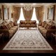 سجاد اويال تركي 9661D ابيض تيرا مقاس 200*300