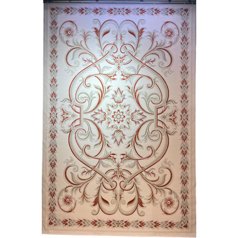 سجاد اويال تركي 9661D ابيض تيرا مقاس 200*300