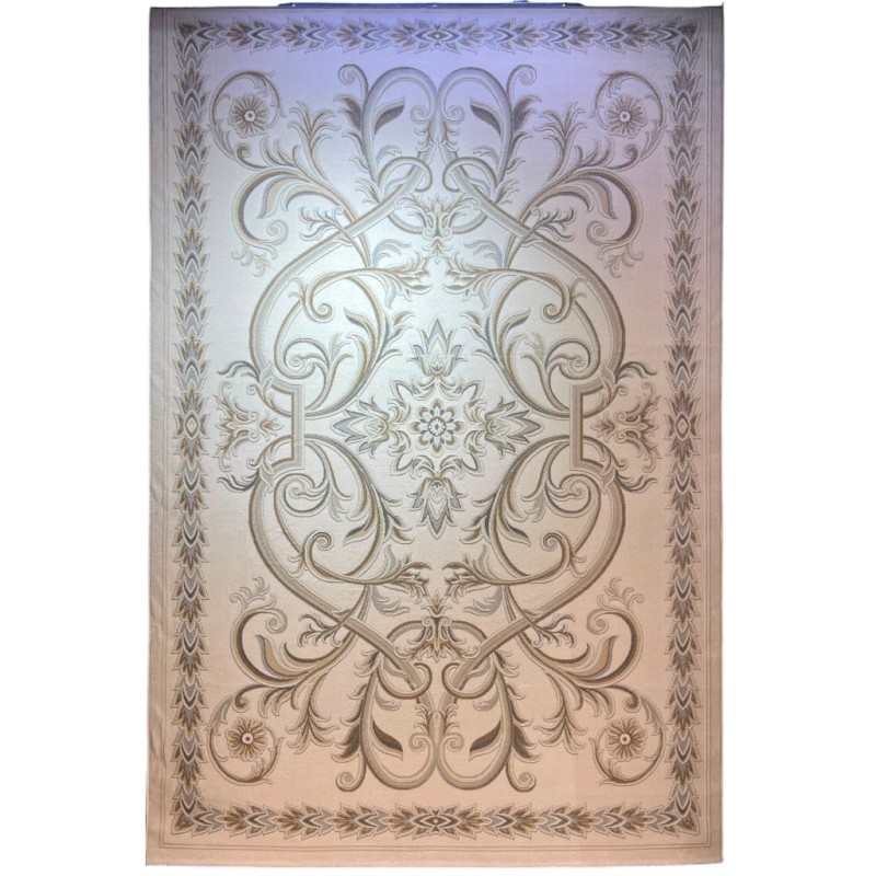 سجاد اويال تركي 9661D ابيض بيج مقاس 200*300
