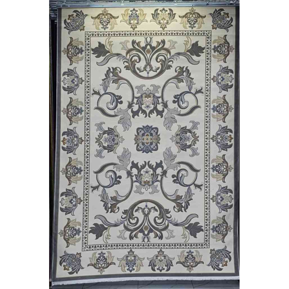 سجاد تركي فلــورانـسـيا 634 نقش فرنسي لون رصاصي فاتح مقاس 50*80 سجاد تركي فلــورانـسـيا 634 نقش فرنسي لون رصاصي فاتح مقاس 50*80