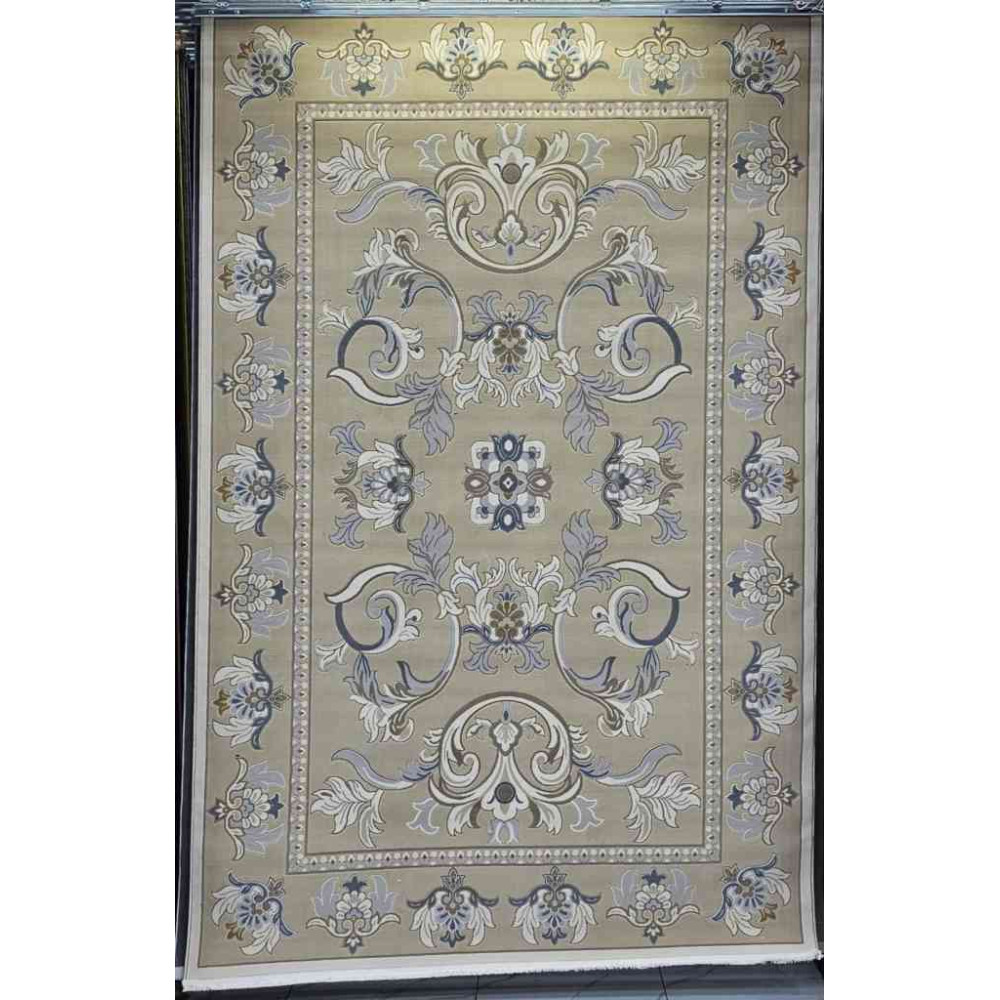سجاد تركي فلــورانـسـيا 634 نقش فرنسي لون بيج غامق مقاس 400*600