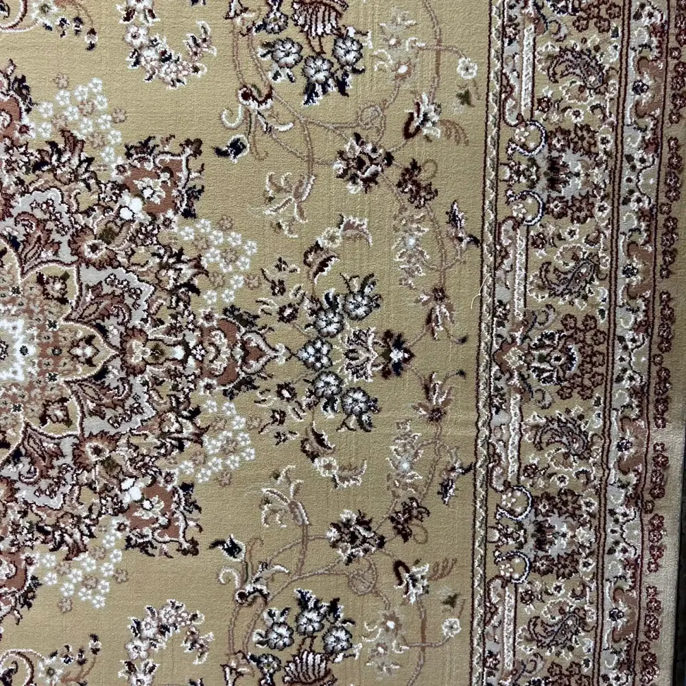 سجاد تركي مرسيليا 2799A كلاسيك مظغوط فاخر بيج مقاس 100*200