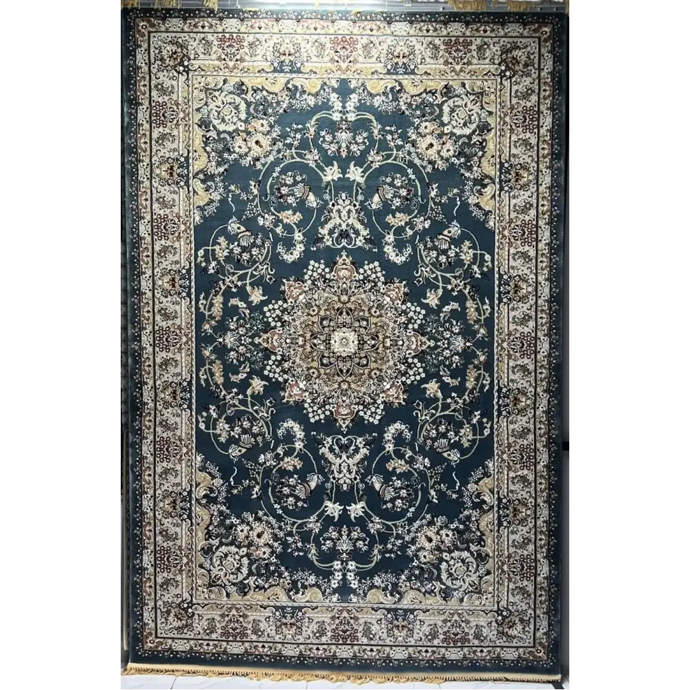 سجاد تركي مرسيليا 2799A كلاسيك مظغوط فاخر سماوي مقاس 400*600