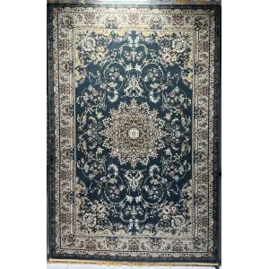 سجاد تركي مرسيليا 2799A كلاسيك مظغوط فاخر سماوي مقاس 400*600