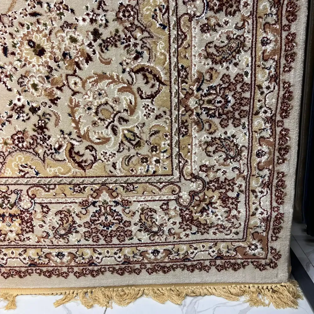 سجاد تركي مرسيليا 2799A كلاسيك مظغوط فاخر كريم مقاس 400*500