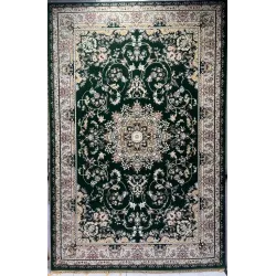 سجاد تركي مرسيليا 2799A كلاسيك مظغوط فاخر اخضر زيتي مقاس 400*600